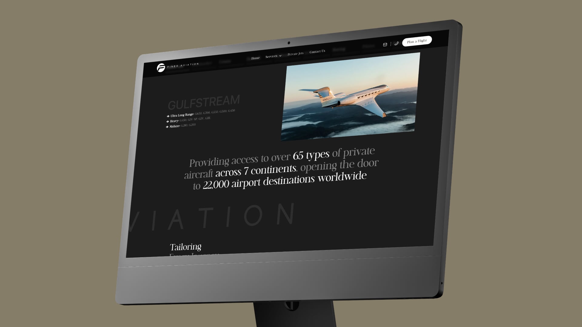 Finer Aviation full bleed gallery