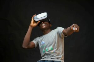 VR in Marketing - Man wearing VR Headset