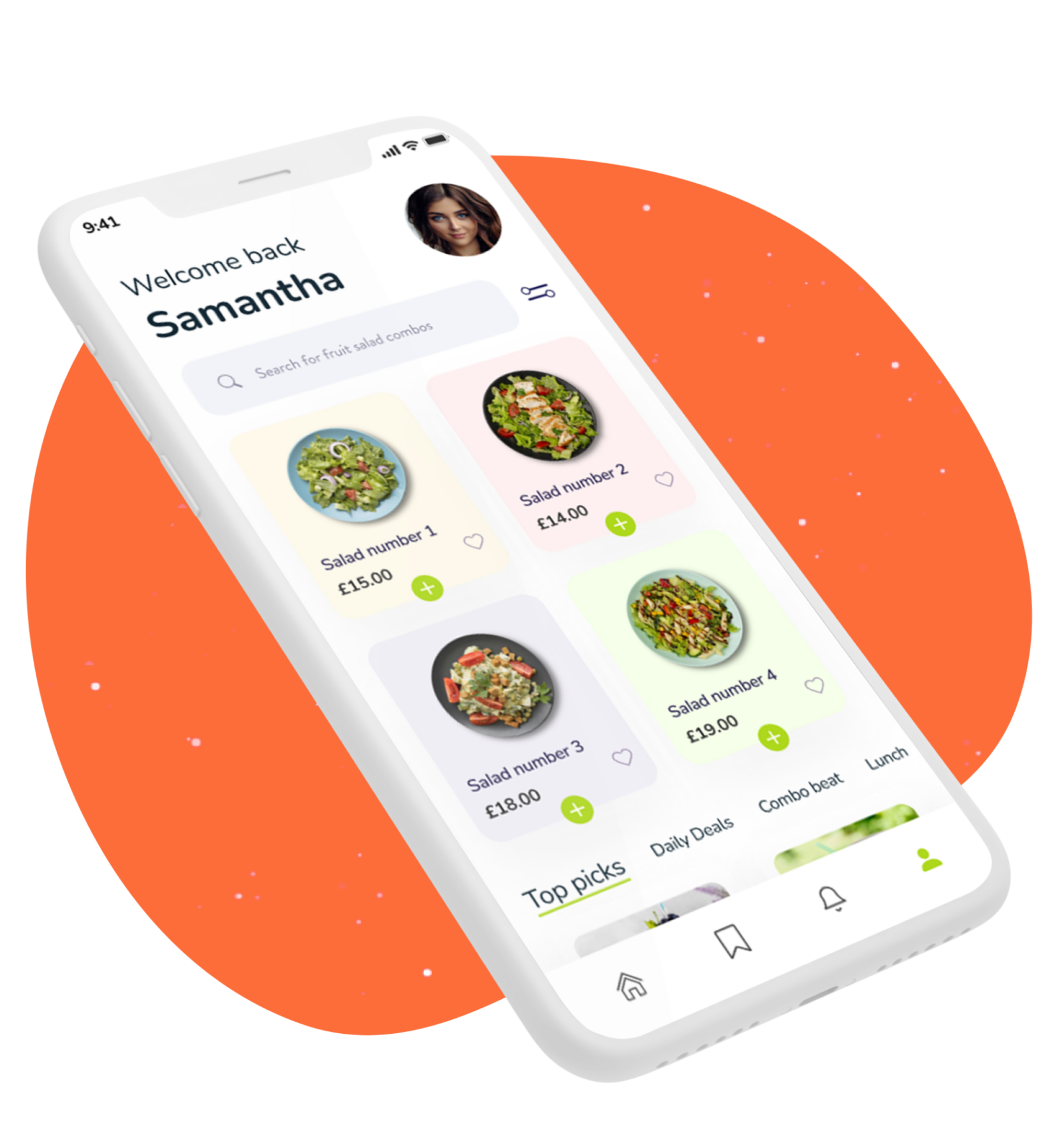 App Design for Food Ordering Service