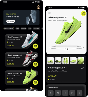 E-comerce layout
