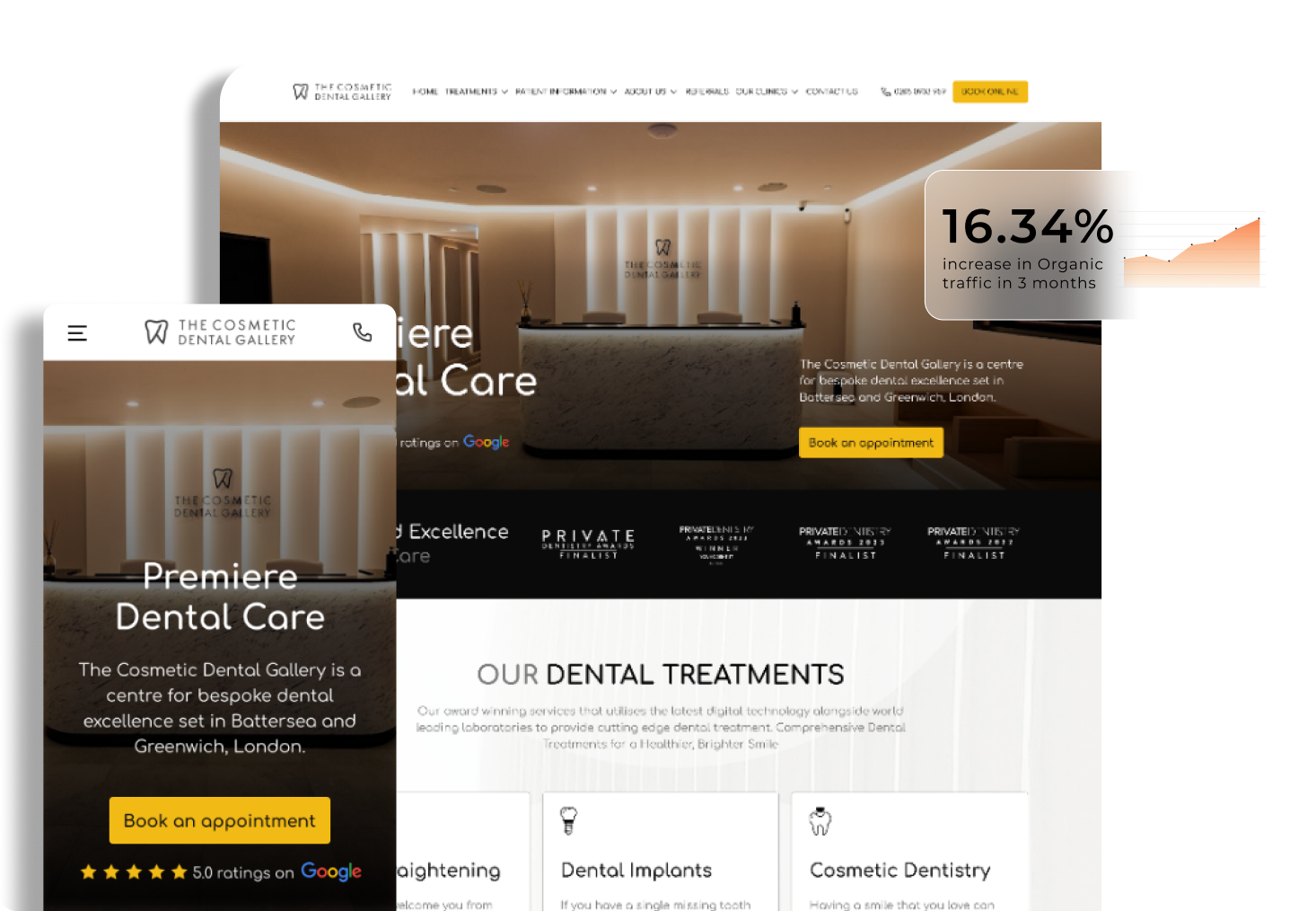 Cosmetic Dental Gallery Web and Mobile