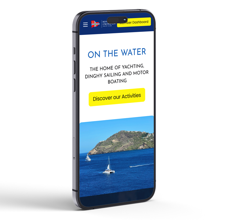 ROYAL LYMINGTON YACHT CLUB Mobile layout