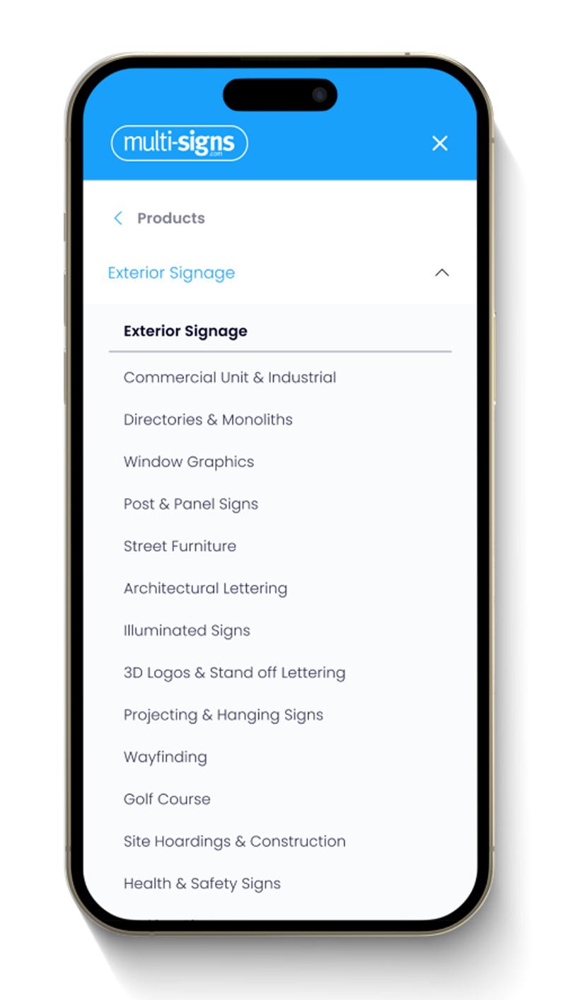 Multisigns - Mobile view