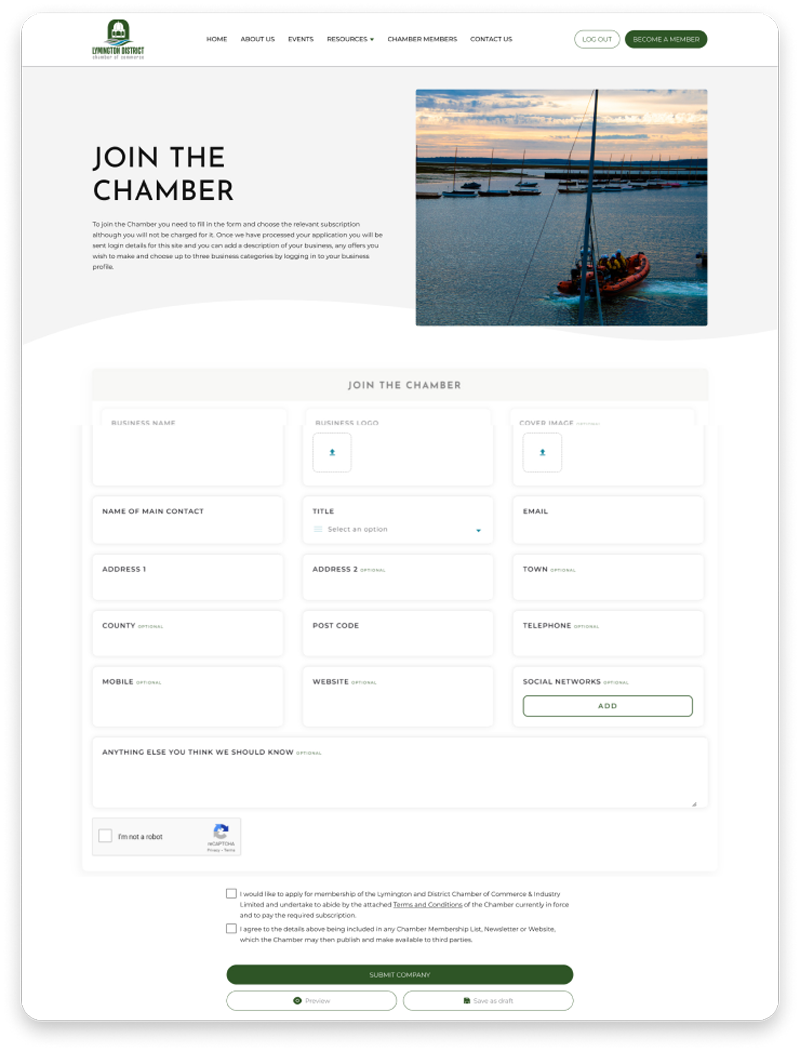 Lymington & district chamber of commerce