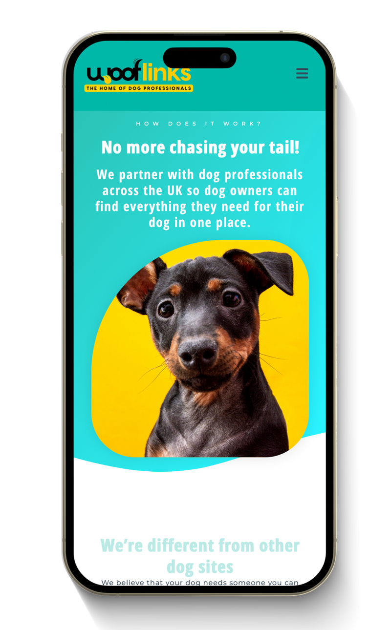 wooflinks Mobile layout website