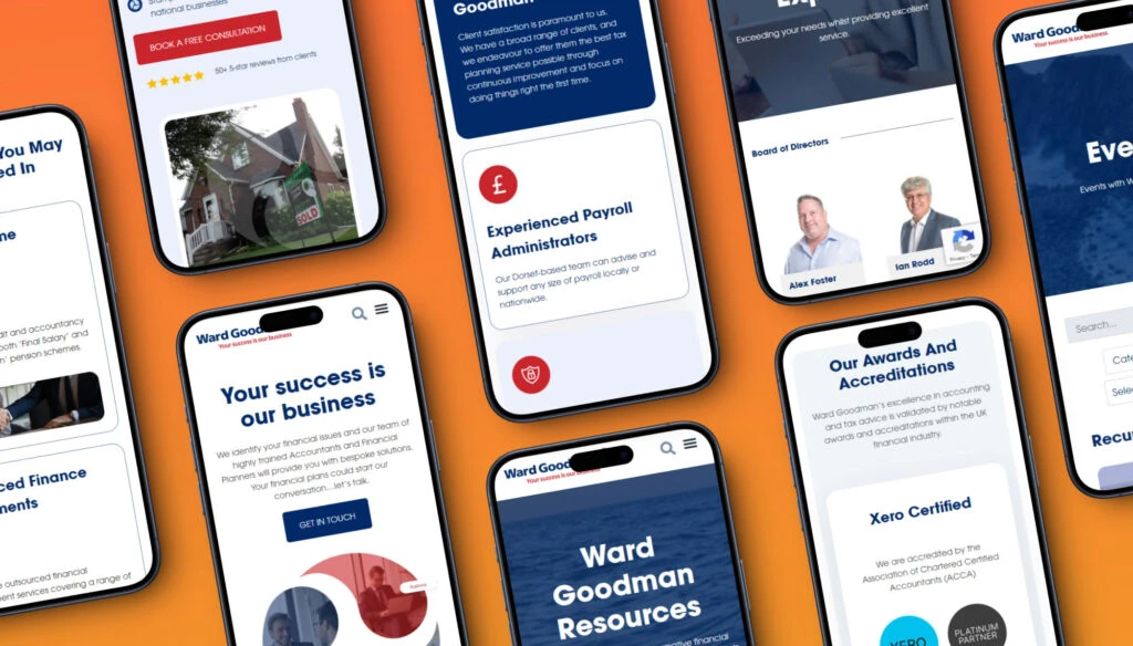 Wardgoodman website thumbnials