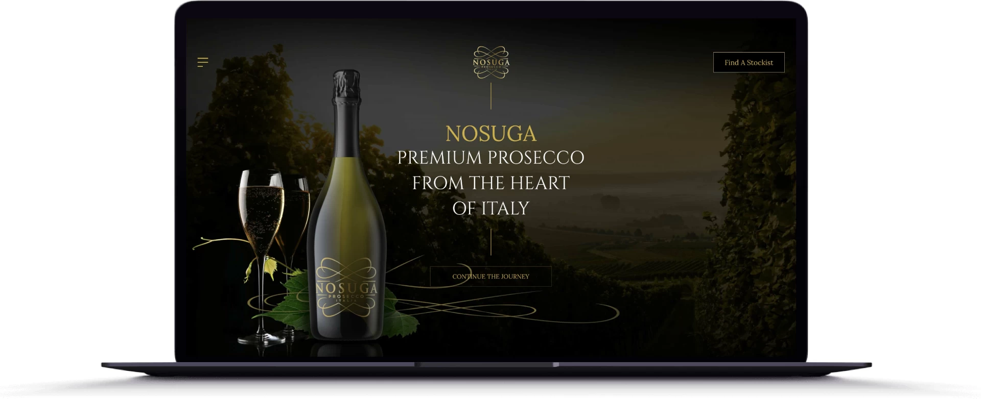 Nosuga Prosecco Web Design & Development, London, UK