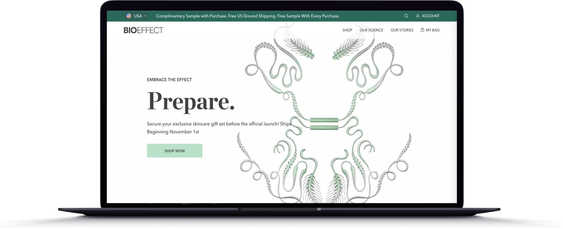 BioEffect Shopify Design