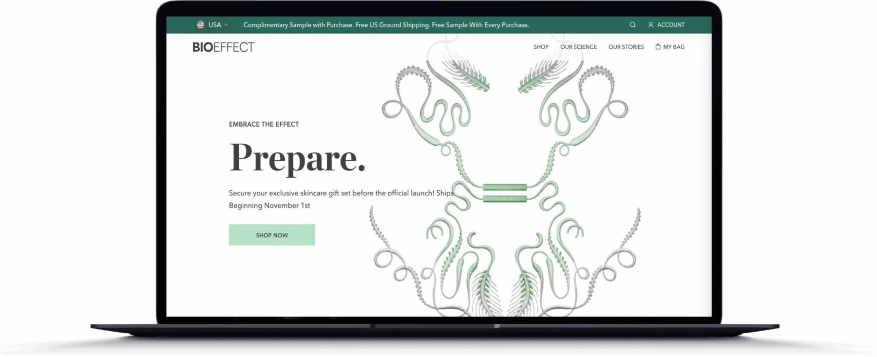 BioEffect Shopify Design