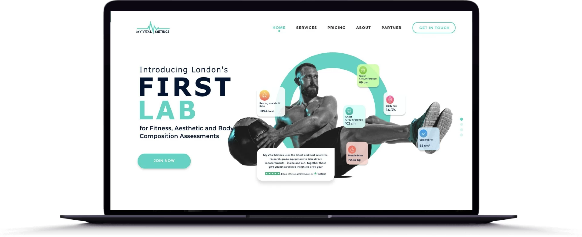 My Vital Metrics Web Design