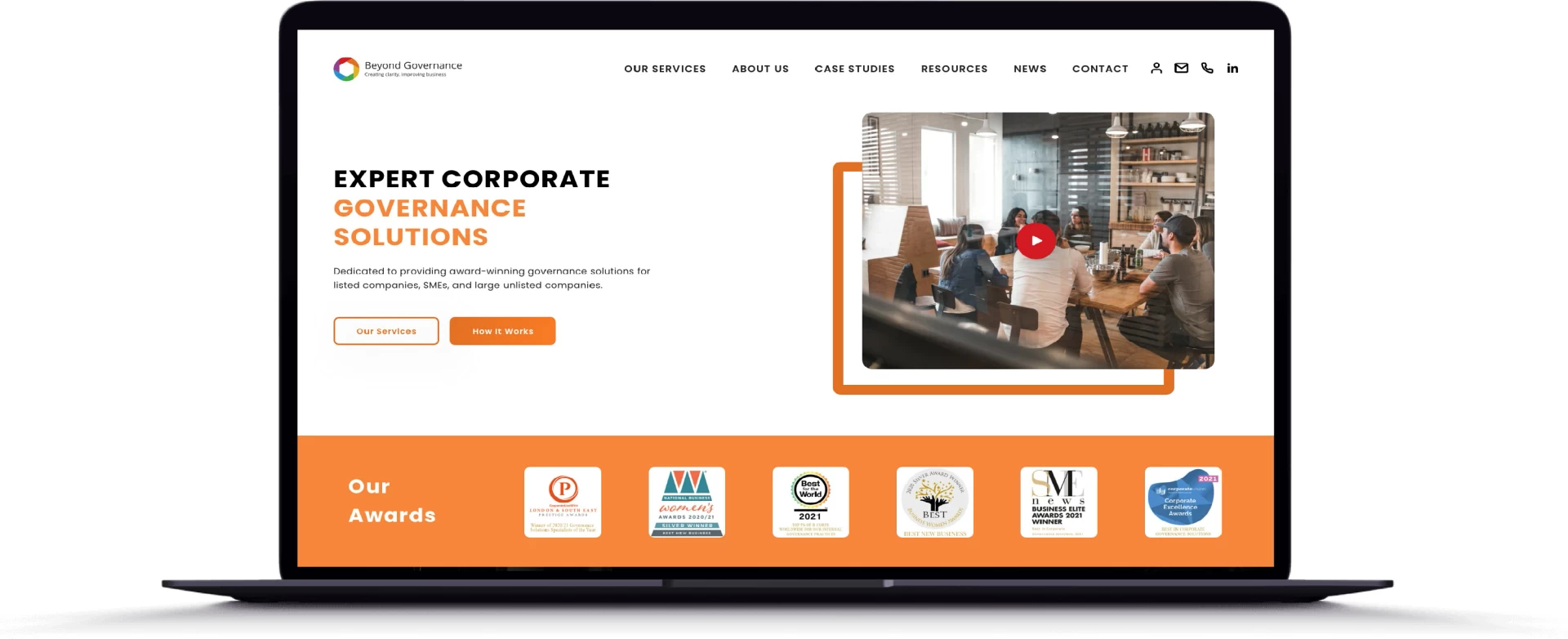 Beyond Governance bespoke Web Design