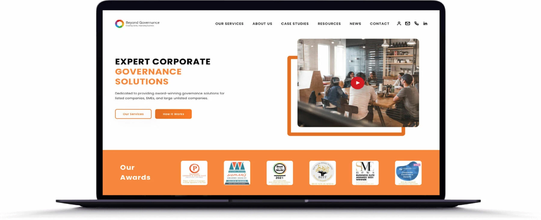 Beyond Governance bespoke Web Design
