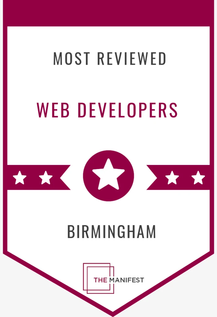 top the manifest web developers birmingham 2022 award
