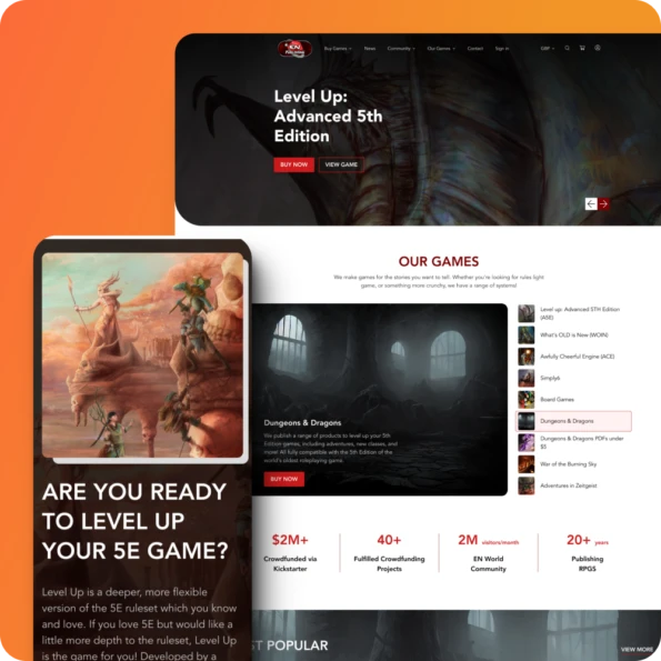 Game Web Design