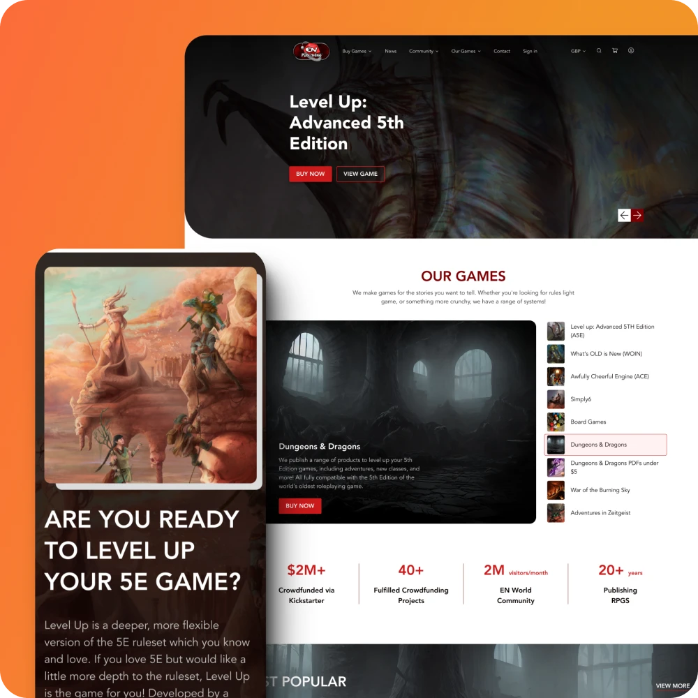 Game Web Design