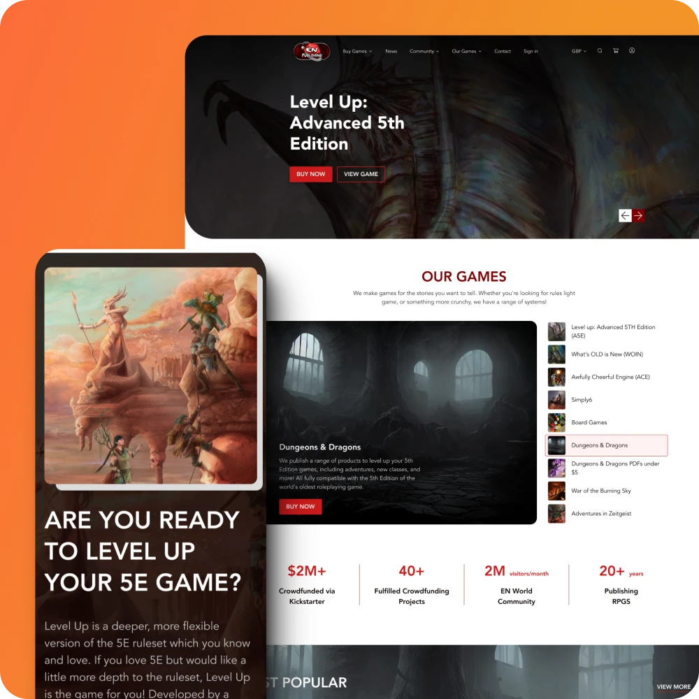 Game Web Design