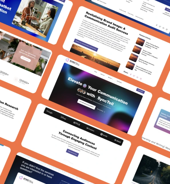 Sync Tell and More Web Design