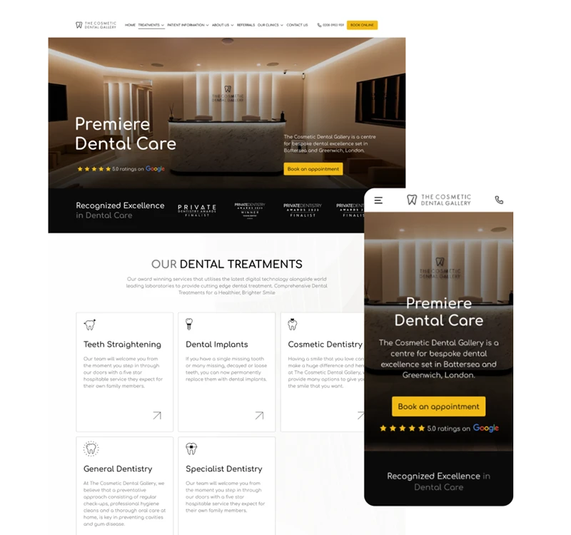 the cosmatics website - Dental Digital Marketing Agency
