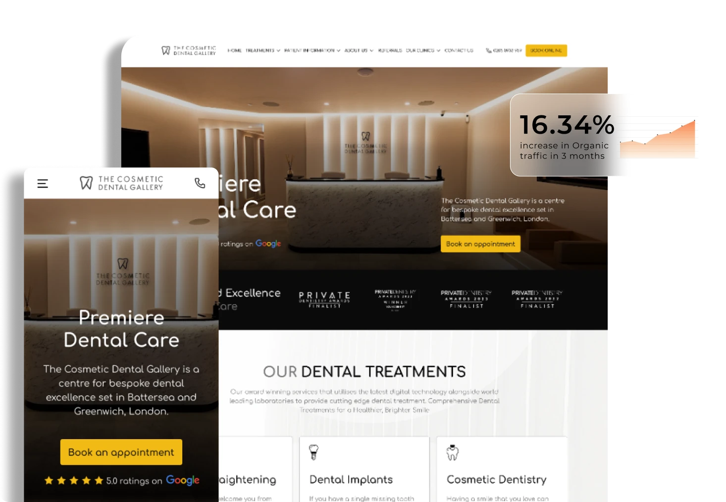 Cosmetic Dental Gallery Web and Mobile