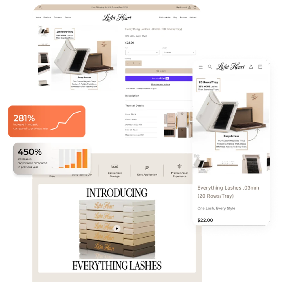 Light heart Desktop premium lash products, expert courses, and top-quality beauty enhancement tools