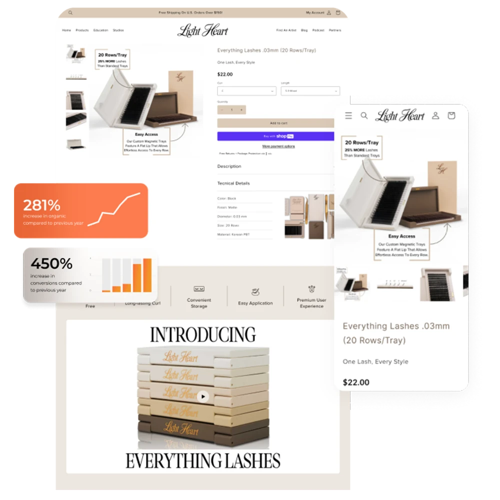 Light heart Desktop premium lash products, expert courses, and top-quality beauty enhancement tools