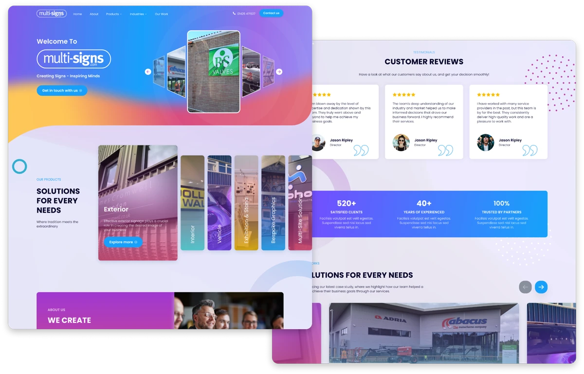 Multisigns layout