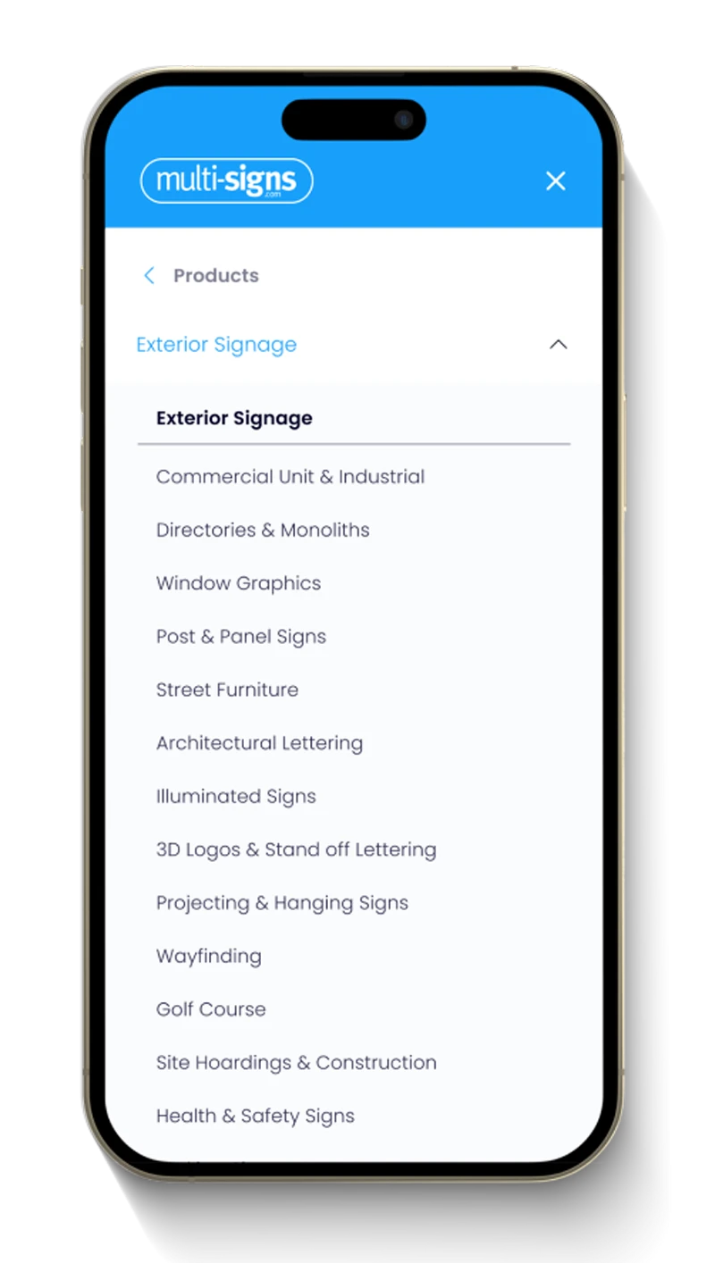 Multisigns - Mobile view