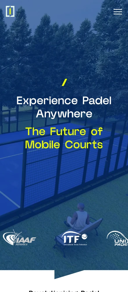 Ideal for pop-up and short-term events Mobile Padel