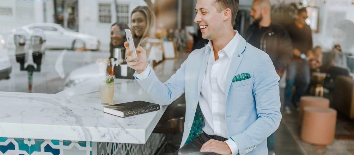 What is a persona in Digital Marketing? Man at restaurant bar