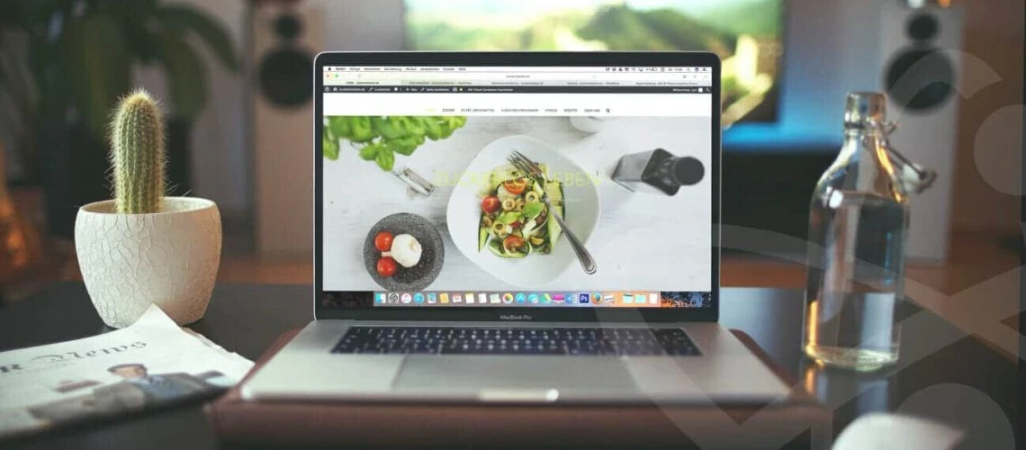Laptop on Computer Desk